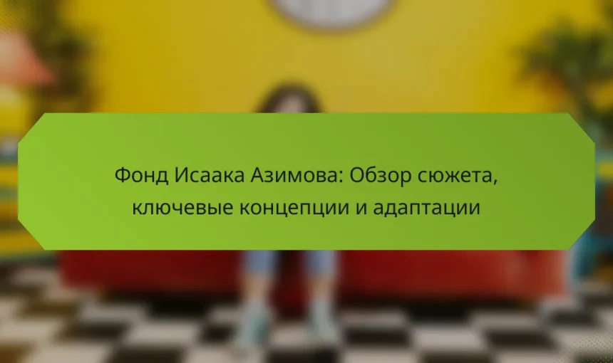 Фонд Исаака Азимова: Обзор сюжета, ключевые концепции и адаптации